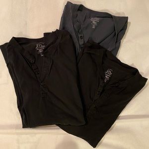 J Crew Broken In Knit Goods button tshirts